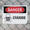 Signmission Cyanide Danger Sign, Plastic, 10in W x 7in L, 2PK OS-2PACK-DS-P-710-L-2004 - alternate 7